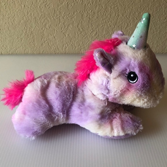 Fuzzy Friends Pink & Purple Unicorn Plush - Picture 3 of 7
